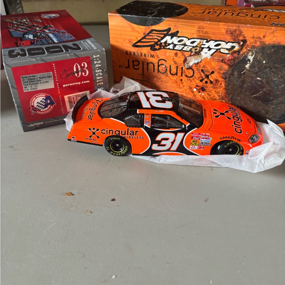 Orange Race Car Toy